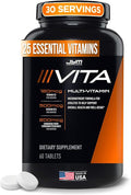 JYM Supplement Science Vita JYM Sports Multivitamin & Mineral Support, Vitamin A, C, B6, B12, E, K, Boron, Biotin, Potassium 60 Tablets