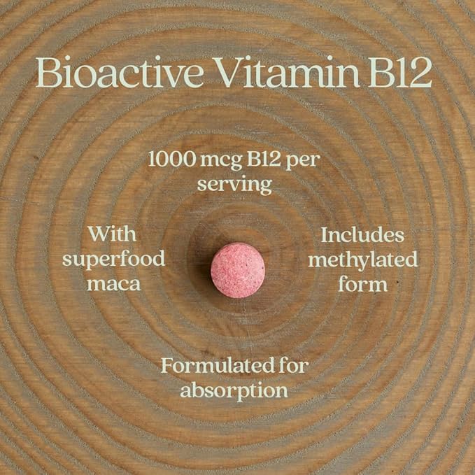 New Chapter Fermented Vitamin B12 1,000 mcg,USDA Organic,Daily for Cellular Energy + Healthy Blood Cells,Certified Vegan,Gluten Free -,60 Count (Pack of 2)