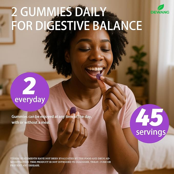 DEWANG Premium Feminine Balance Gummies for Women’s - Immune Support& PH Balance - Vegan, Gluten-Free - Grapes Flavor, 90 Count 45 Servings (Grape)