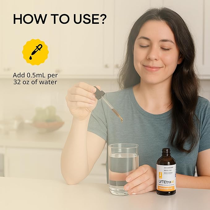 LyteLine Trace Mineral Drops 100ml x 200 Servings - Max-Absorption Ionic Natural Sodium Free Trace Minerals Concentrate to Balance the Body's pH - Non-GMO, Vegan, Kosher, and Keto Friendly