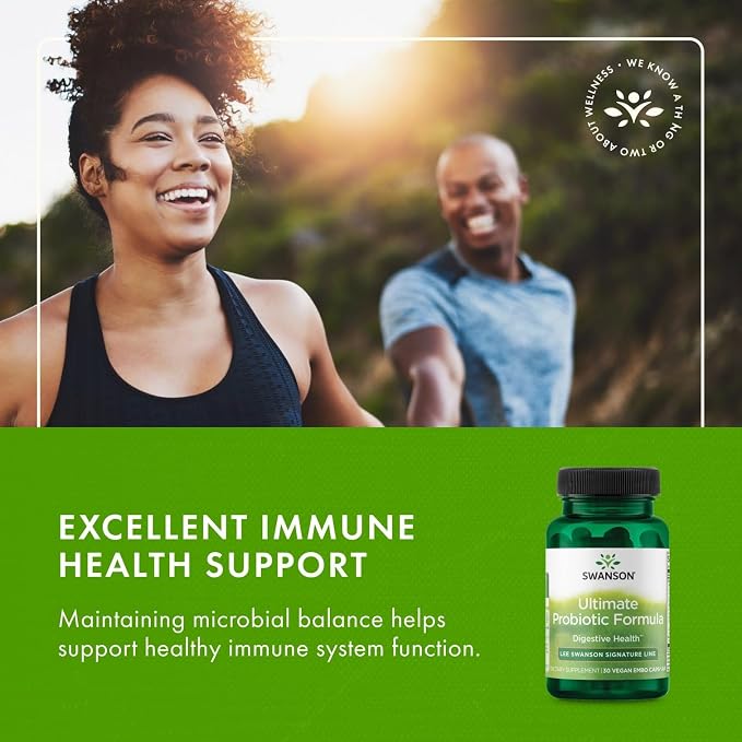 Swanson Ultimate Probiotic Formula Digestive Health Immune System Support 66 Billion CFU Prebiotic NutraFlora scFOS 30 DRcaps Veggie Capsules (Caps) (3 Pack)