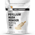 It's Just! - Psyllium Husk Powder, GLP-1 Friendly, Easy Mixing Dietary Fiber, Cleanse Your Digestive System, Finely Ground Powder, Ideal for Keto Baking, Non-GMO (Unflavored, 10oz (Pack of 1))