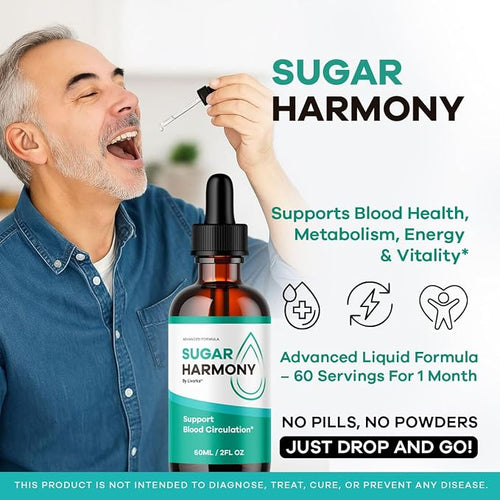 (3 Pack) Sugar Harmony Drops - Official SugarHarmony Advanced Premium Liquid Formula Support Drops - Maximum Strenght, Natural Ingredients For Overall Health & Wellness Reviews, 3 Bottles For 3 Months