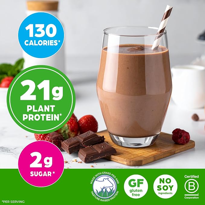 Orgain Whey Protein Powder, Creamy Chocolate Fudge - 21g Grass Fed Dairy Protein, 5g BCAAs, 4g Prebiotic Fiber, 2g Sugar, No Added Hormones, Gluten Free, Kosher, For Shakes & Smoothies - 1.82lb