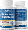 Liposomal Glutathione 1000mg, with Resveratrol & Milk Thistle | High Absorption Reduced Glutathione liposomal Supplement | 120 Vegan Capsules for Skin Health, Immune & Liver Support