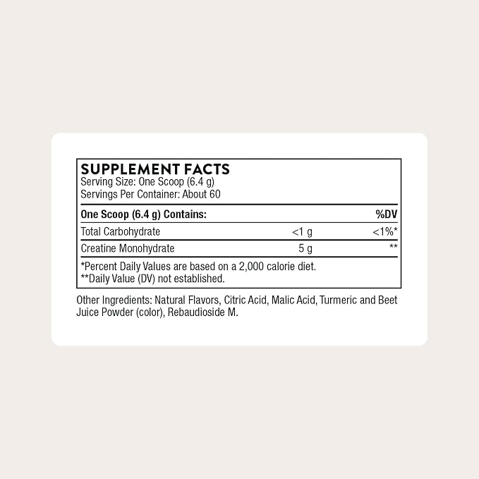THORNE Creatine - Micronized Creatine Monohydrate Powder - Support for Muscles & Cognitive Function* - for Women & Men - Pineapple Orange - NSF Certified for Sport - 5 g per Serving - 60 Servings