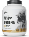 Levels Whey Protein Powder, No Artificial Ingredients, Cappuccino, 5LB | 24G of protein and 5.4G BCAAs per scoop, made with hormone-free dairy, zero junk, no fillers, no added sugar, certified clean