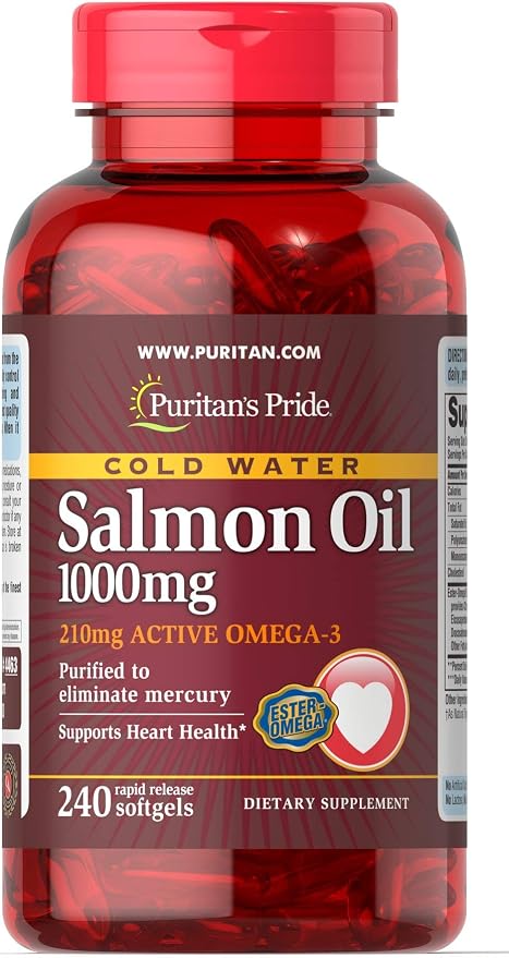 Puritan's Pride Salmon Oil, 1.1000 Mg, 240 Count