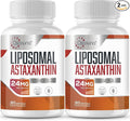 Liposomal Astaxanthin Supplement 24MG, Maximum Absorption, Antioxidant Stronger Than VIT C, Non-GMO & Gluten Free - 120 Softgels(4 Months Supply)