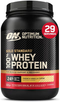 Optimum Nutrition Gold Standard 100% Whey Protein Powder, French Vanilla Creme, 2 Pound (Packaging May Vary)