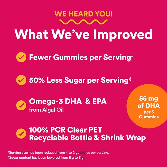SmartyPants Women's Multivitamin Gummies, Omega 3 (DHA/EPA), Methylfolate, CoQ10, Vitamin D3, C, Vitamin B12, B6, A, K & Zinc, Inositol, Gluten Free, 120 Count (40 Day Supply)
