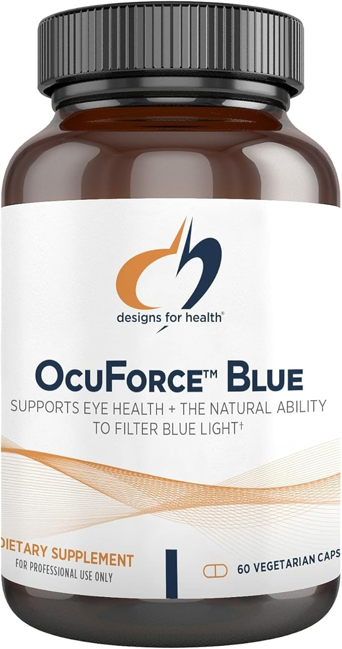 Designs for Health OcuForce Blue - 'Blue Light' Focused Eye Support Supplement with Lutein, Zeaxanthin & More - for Teens and Adults (60 Capsules)