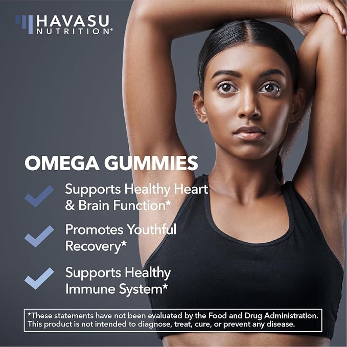 Omega 3 6 9 + DHA Gummies for Adults - Plant-Based Fish Oil Alternative with Chia Seed Oil and Algae - Support Brain and Immune Function - Lemon and Orange Flavors - Vegetarian Friendly - 60 Count