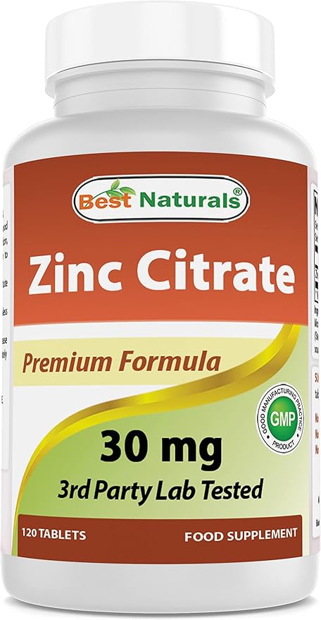 Best Naturals Vitamin A 25000 IU & Zinc Citrate 30 mg