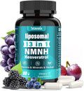 NMNH 1000mg Supplement, 13-in-1 Advanced Formula (Dihydronicotinamide Mononucleotide) – NAD+ Support for Healthy Aging, Energy & Focus – 90 Capsules, Non-GMO, Gluten-Free