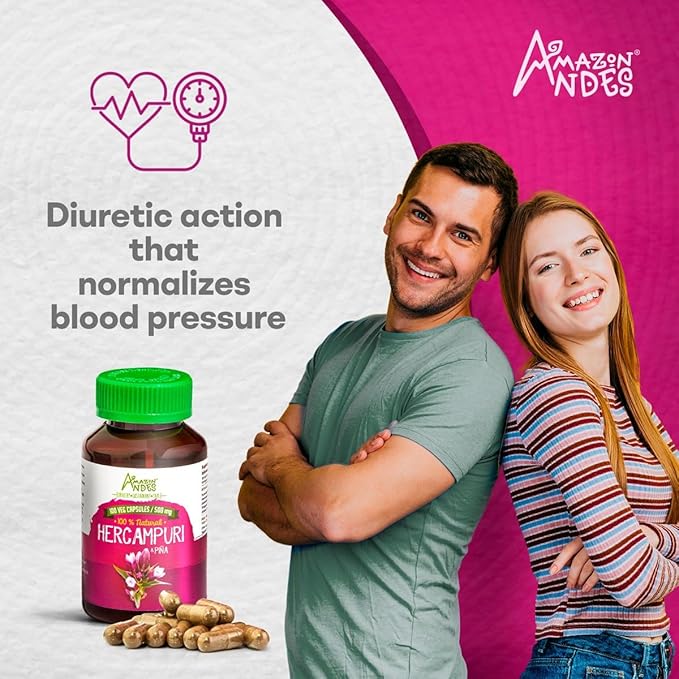 Hercampuri Capsules l 1500mg per Serving l Vegan, Non-GMO & Allegen-Free Pills l Amazon Andes