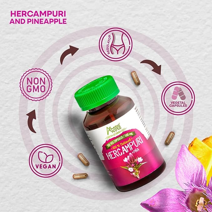 Hercampuri Capsules l 1500mg per Serving l Vegan, Non-GMO & Allegen-Free Pills l Amazon Andes