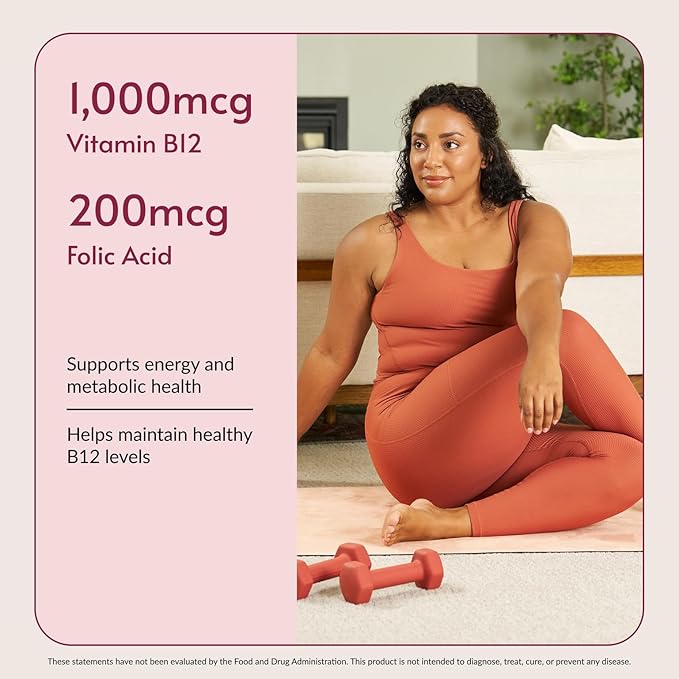 Bariatric Advantage B-12 Speedy Melts, Vitamin B12 1000 mcg Supplement, Fast Melting with 200 mcg of Folic Acid for Nutritional Support - Black Cherry, 30 Count
