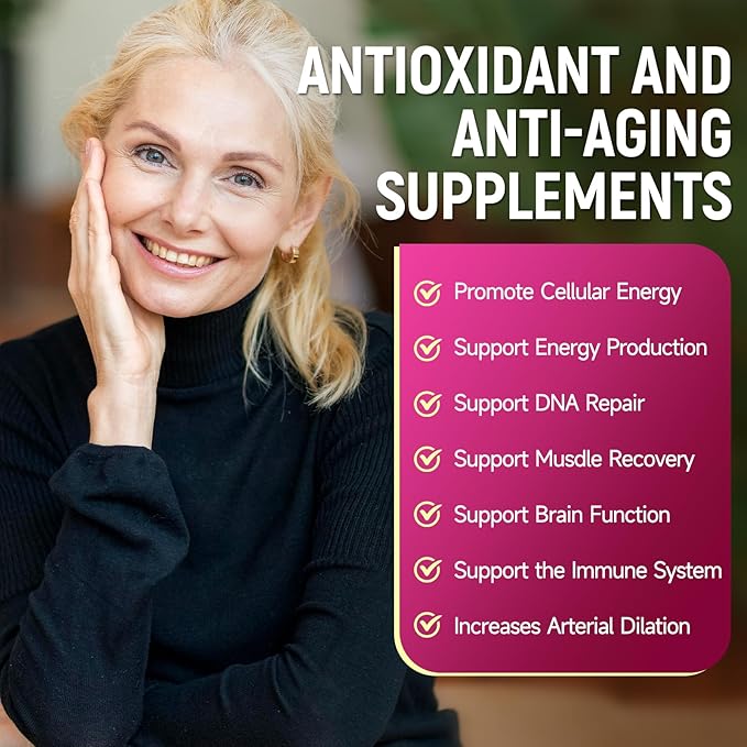 NAD Supplement with PQQ, Vitamin B6, L-Ergothioneine, and NMNH Supplement - for Cellular Health, Energy Support and Healthy Aging for Women & Men - Vegetarian, Non-GMO, Gluten Free- 270 Capsules
