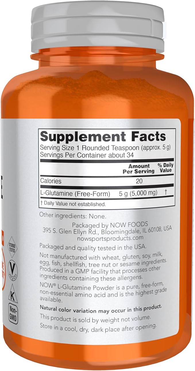 Now Foods L-Glutamine Pure Powder 6 oz