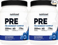 Nutricost Pre-Workout Complex Powder (60 Servings, Blue Raspberry) - Pre-Workout Supplement with Beta-Alanine, Taurine & Amino Acids (Pack of 2)