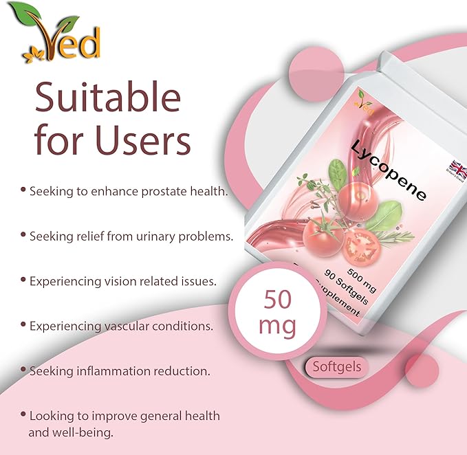 Lycopene 500 mg | 90 Softgel, 3 Month Supply.