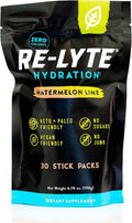REDMOND Re-Lyte Hydration Electrolyte Powder Mix, Watermelon Lime (30 Stick Packs)