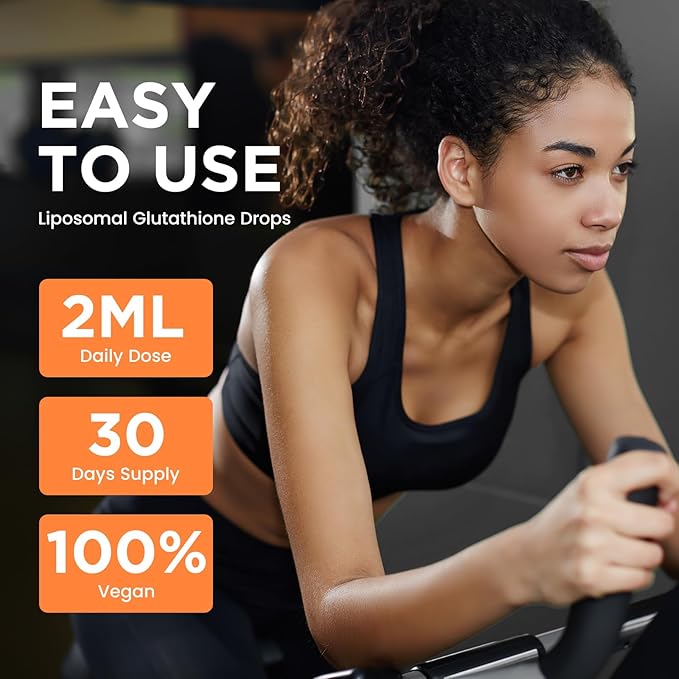 2 Pack Liposomal Glutathione Supplement - 2000mg Glutathione Liquid Drops with Vitamin C, Curcumin & Trans-Resveratrol - Powerful Antioxidant for Immune, Skin Health, Aging Defense & Liver Detox