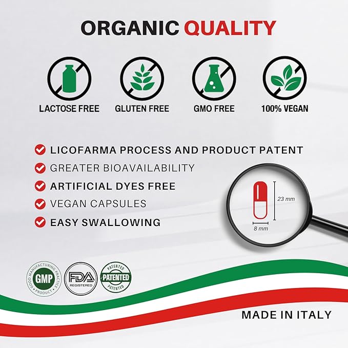 Organic Lycopene | Antioxidant Natural Supplement | with Organic Lycopene from Tomato | 150 Capsule Pack
