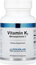 Douglas Laboratories Vitamin K2 - 90 mcg MK-7 - Supports Bone Formation, Calcium Use, Heart Health & Blood Vessels* - Vegetarian Formula - 60 Capsules