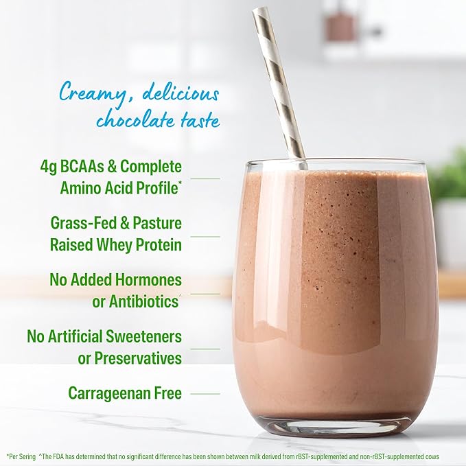 Orgain Whey Protein Powder, Creamy Chocolate Fudge - 21g Grass Fed Dairy Protein, 5g BCAAs, 4g Prebiotic Fiber, 2g Sugar, No Added Hormones, Gluten Free, Kosher, For Shakes & Smoothies - 1.82lb