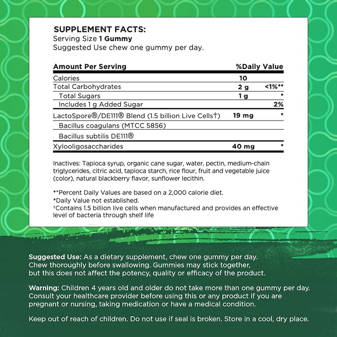 Swanson Probiotic + Prebiotic Gummies - Digestive Support Supplement Promoting Digestive Function & Bowel Regularity - Helps to Support Immune Health - (BlackBerry, 60 Gummies)