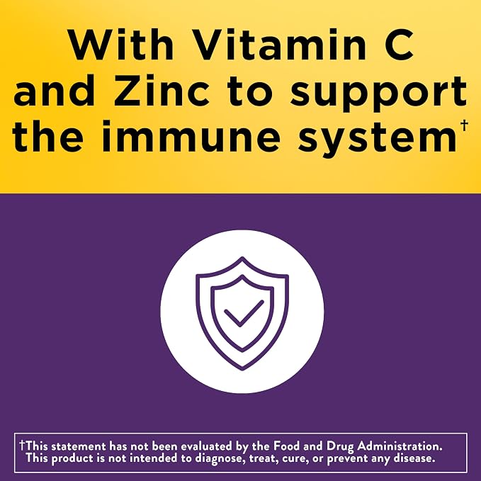 Nature Made Elderberry, Vitamin C and Zinc Capsules, 400 mg Elderberry Extract, Dietary Supplement for Immune Support, 60 Capsules, 60 Day Supply