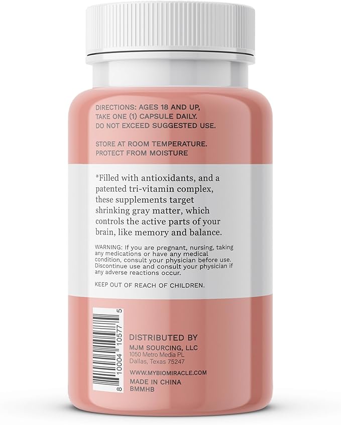 BioMiracle Menopause Balance - Advanced Hormone Support with KSM-66 Ashwagandha, Maca & Wild Yam - Supports Memory, Balance & Brain Health - Potent Antioxidants - 30 Capsules