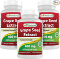 Best Naturals Grapeseed Extract 400 mg 120 vcaps (120 Count (Pack of 3))