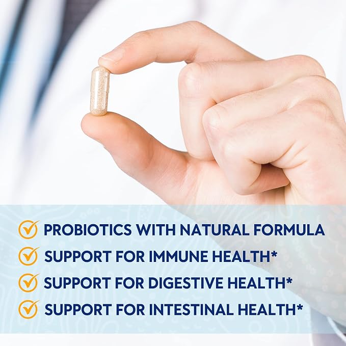 Probiotics for Women & Men 120 Billion CFU with 36 Probiotic Strains for Digestive Health and Gut Health, Delayed Release Capsules, Stomach Acid Resistant, No Need for Refrigeration 90 Capsules