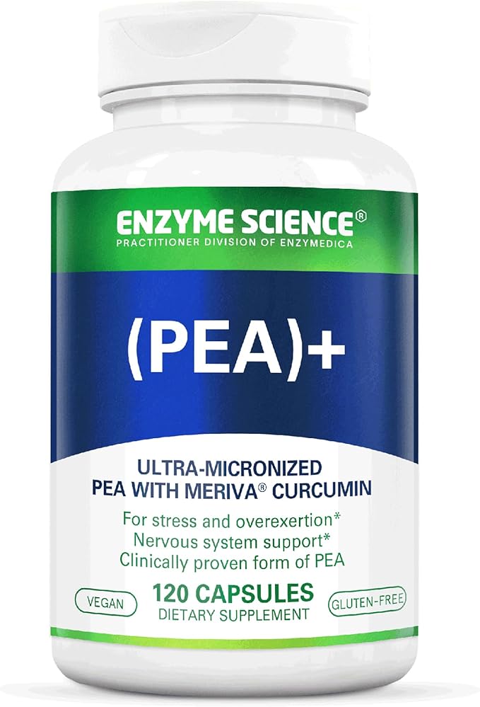 Enzyme Science Pea + Turmeric Curcumin Supplement for Physiological Support Helps Support Nervous, Immune, & Muscular Systems - 120 Capsules