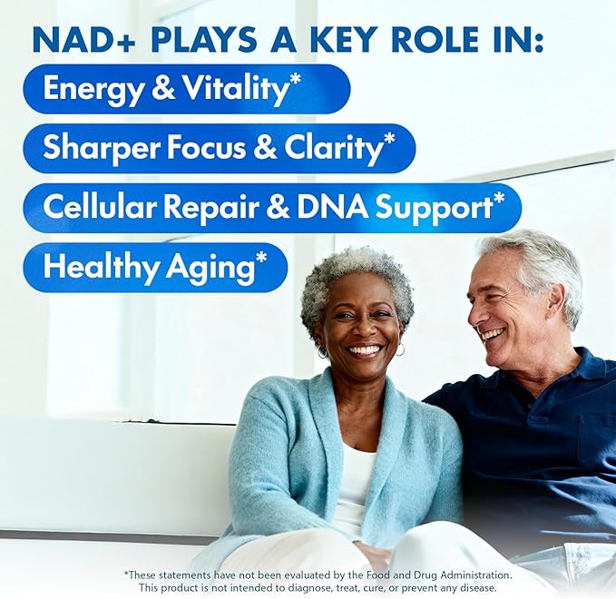NAD+ Supplement - NMN Alternative with Liposomal NAD+, Trans Resveratrol, Manganese, Apigenin Plus Pterostilbene for Women and Men, Anti Aging Support