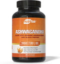 NutriFlair Organic Ashwagandha Root Extract - with Organic Black Pepper - Stress and Mood Support - Powerful Adaptogenic Benefits and Overall Health - Made in USA