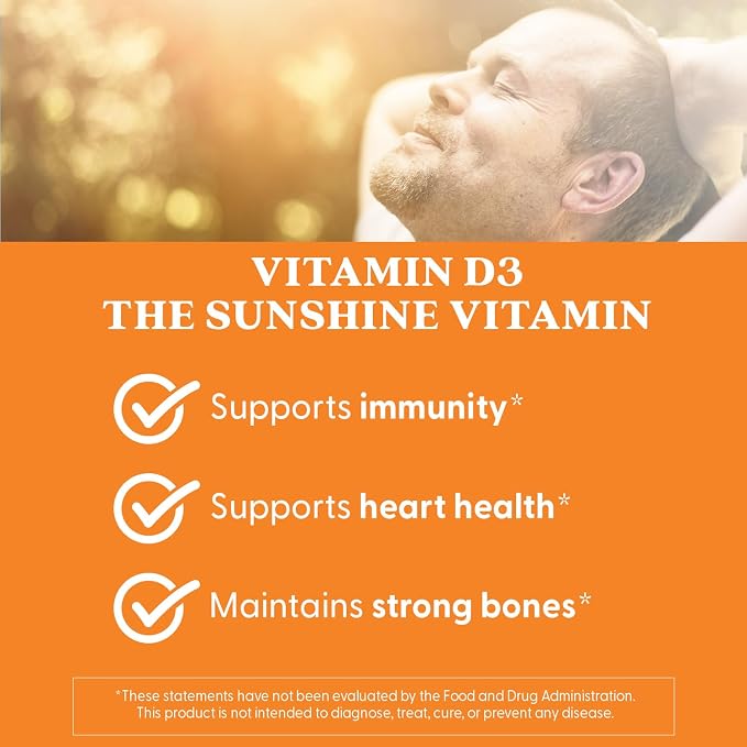 Doctor's Best Vitamin D3 2000 IU Softgels for Men & Women - Vitamin D Supplement for Immune System & Heart Health Support, 50 mcg per Serving, Vit D 3, Non GMO, Gluten Free, Soy Free - 180 Softgels