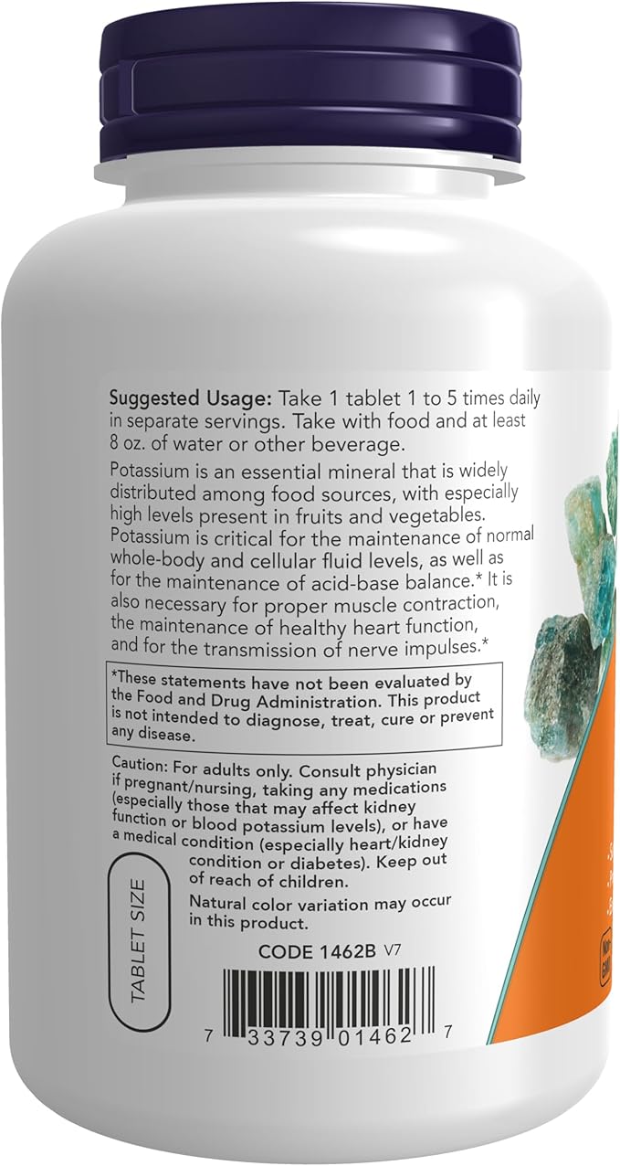 Now Foods Potassium Gluconate 99 Milligrams - 250 Tablets