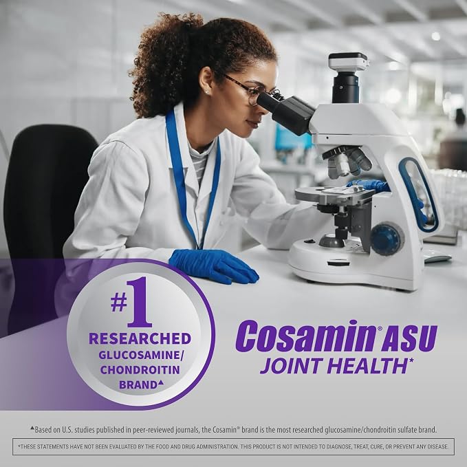 Nutramax Laboratories Cosamin® ASU Joint Health Supplement with Glucosamine, Chondroitin & ASU for Adult Men & Women, Joint Supplement, 230 Capsules