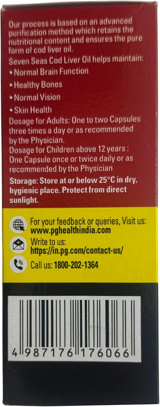 Seven Seas Cod Liver Fish Oil 500 Capsules