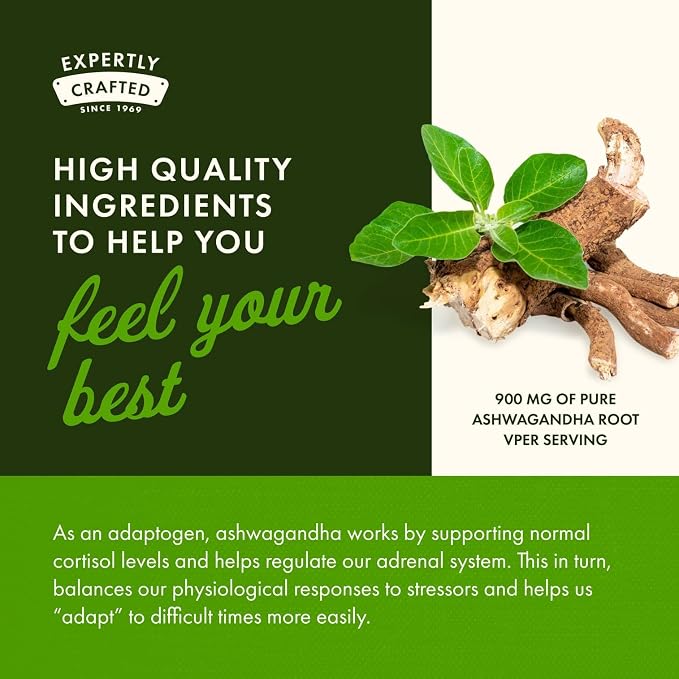 Swanson Full Spectrum Ashwagandha - Natural Stress, Energy, Sleep & Immune Support* - Traditional Ayurvedic Supplement - Gluten-Free & Non-GMO - 100 Vegan Capsules