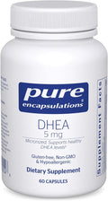 Pure Encapsulations DHEA 5 mg - Immune Support & Hormones Balance* - Micronized DHEA - Gluten Free & Vegan - 60 Capsules