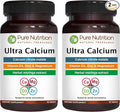 Pure Nutrition Ultra Calcium 1000mg with VIT D3 + K | 180 Tabs (90 X Pack of 2) | Calcium Supplement with Calcium Citrate Malate, VIT D3, K, Moringa Oleifera, Magnesium and Zinc.