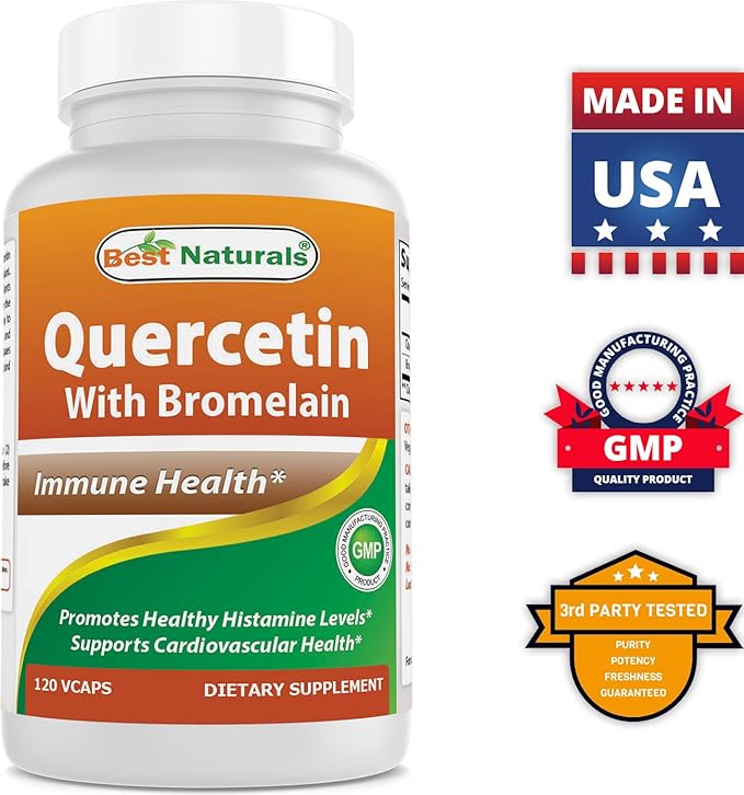 Best Naturals Alpha Lipoic Acid 600 mg & Quercetin with Bromelain