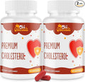 Cholesterol Supplements with Plant Sterols, Niacin, Red Yeast Rice, Citrus Bergamot, Garlic, Cholesterol Supplement Support Normal Cholesterol Levels, 180 Softgels