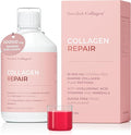 Swedish Collagen Repair | 10,000 mg Hydrolyzed Marine Collagen Liquid Supplement - 500 ml, 20 Day Supply I Hyaluronic Acid, Biotin & Vitamin C for Healthy Hair, Skin, Nails & Joints | Sugar-Free