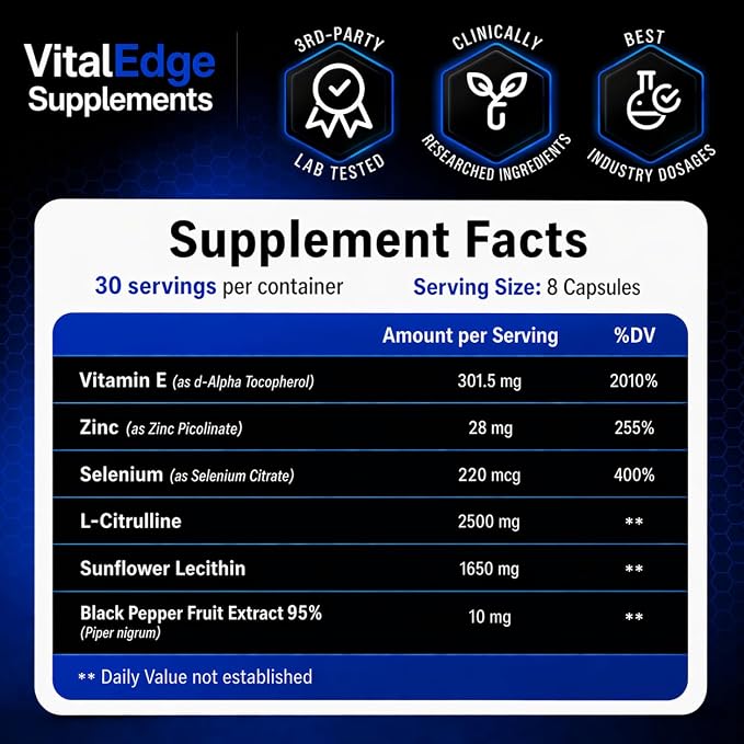 Semen Volume Booster Dietary Supplement for Men’s Fertility Health Support | Premium Dosing for Maximum Load and Quality Results | Made in the USA | 150 Capsules (1 Month Supply)